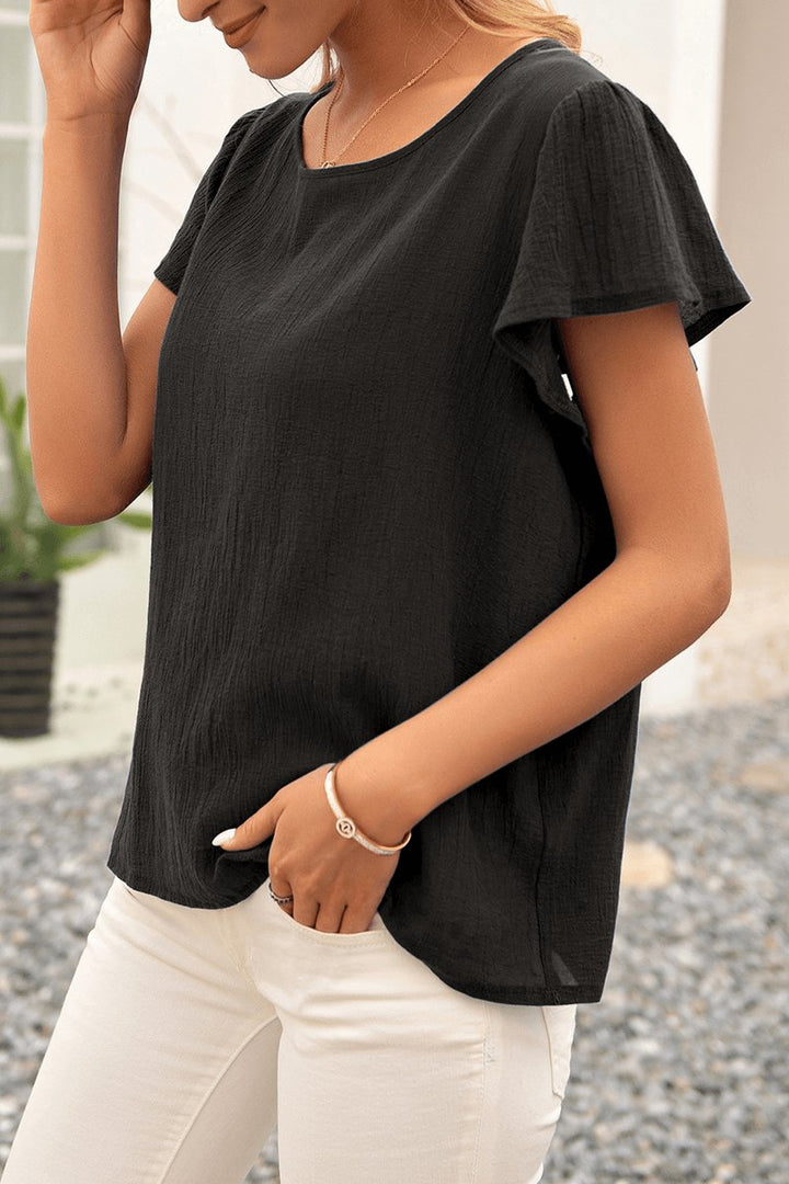Sophie Blouse met Ronde Hals
