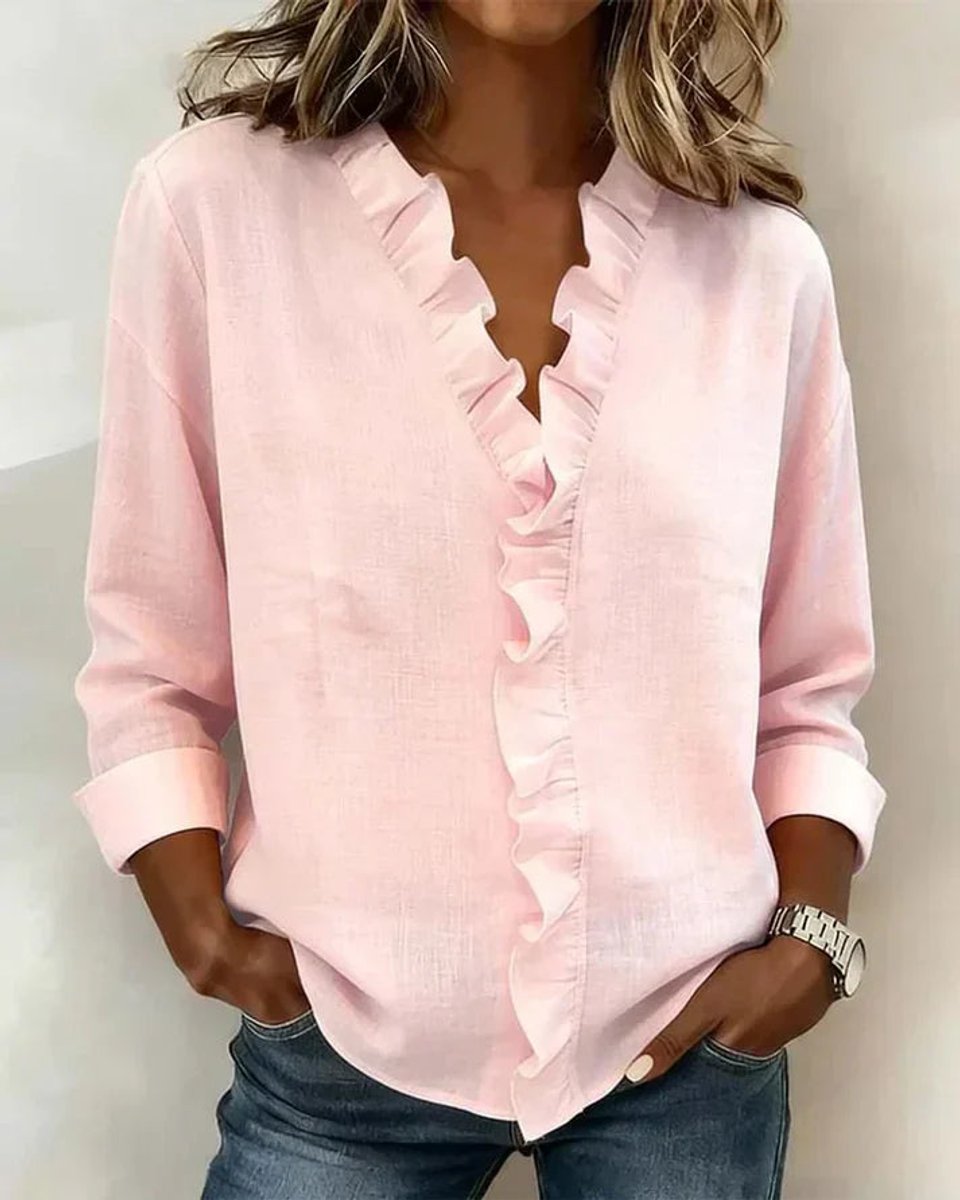 Freya Lange Blouse met V-hals