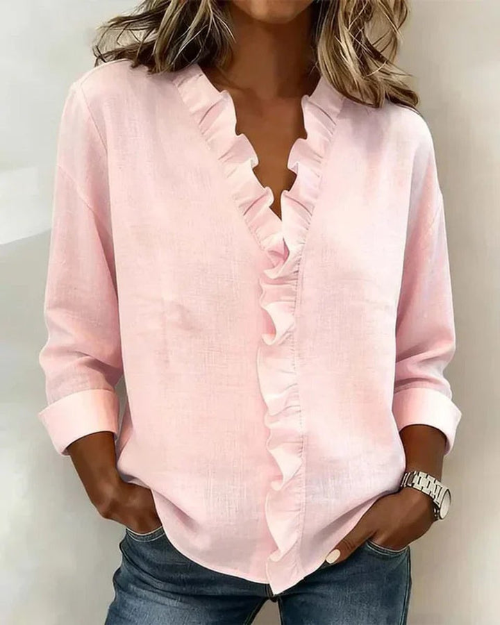 Freya Lange Blouse met V-hals