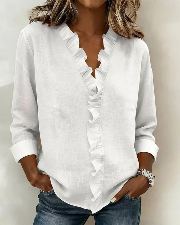 Freya Lange Blouse met V-hals