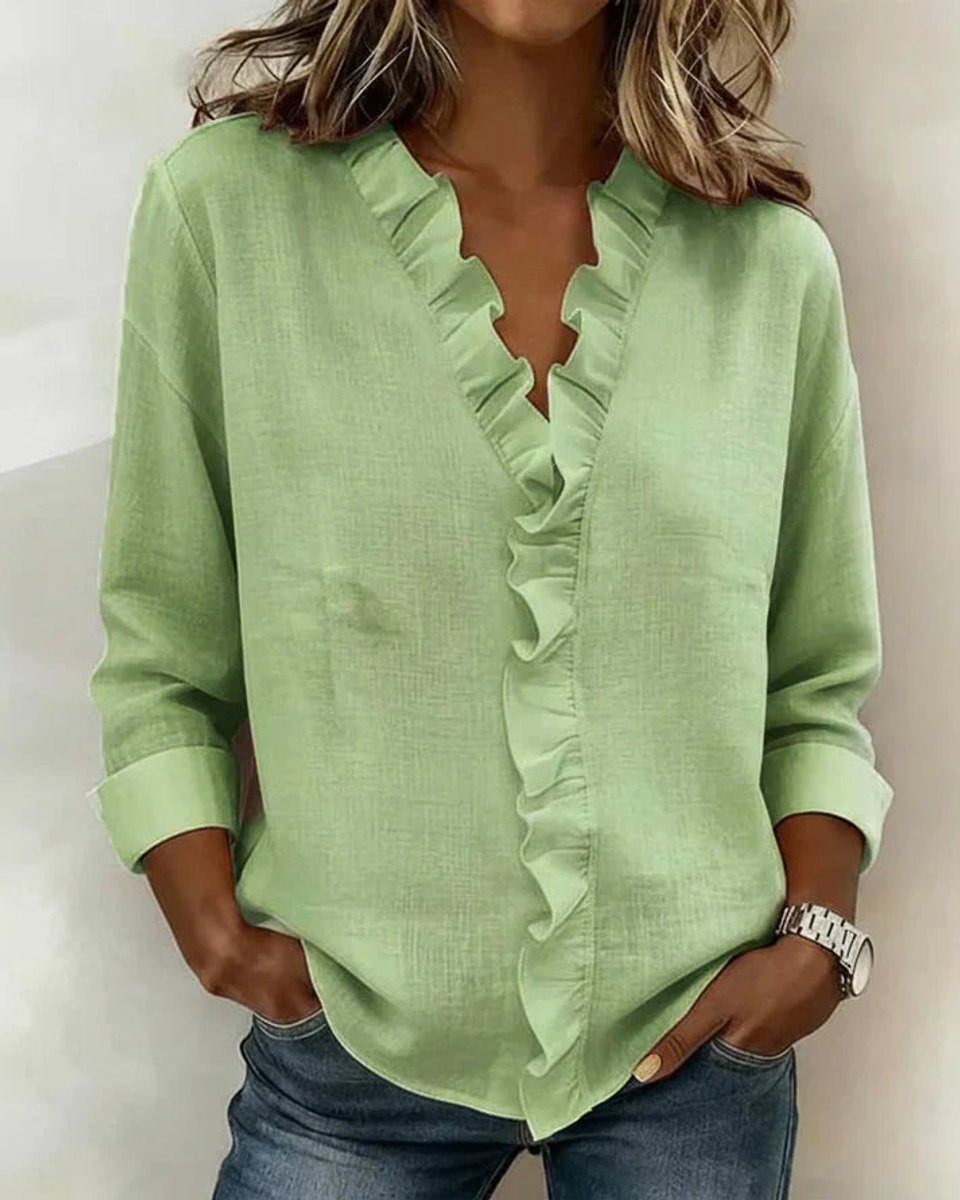 Freya Lange Blouse met V-hals