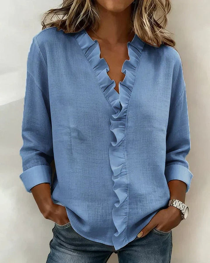 Freya Lange Blouse met V-hals