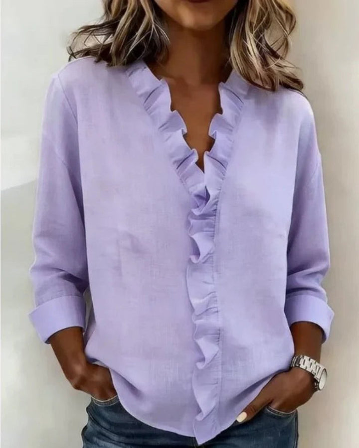 Freya Lange Blouse met V-hals