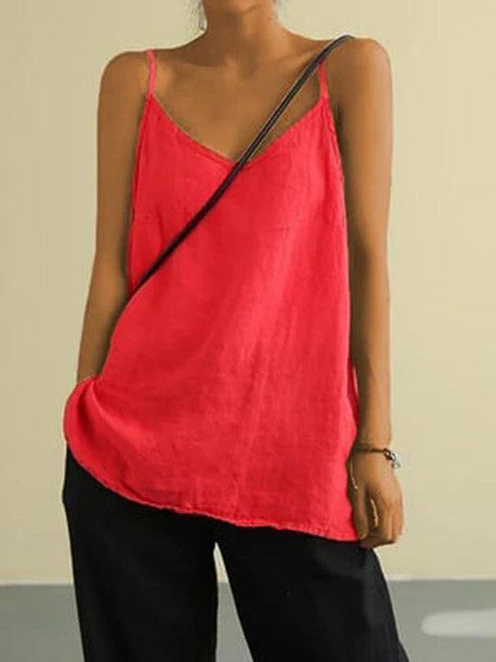 Ivy Linnen Blouse met V-hals
