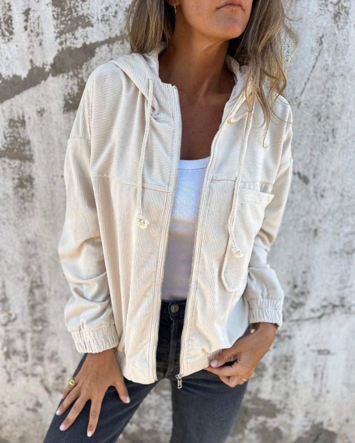 Sophie Corduroy Winterjas met Capuchon