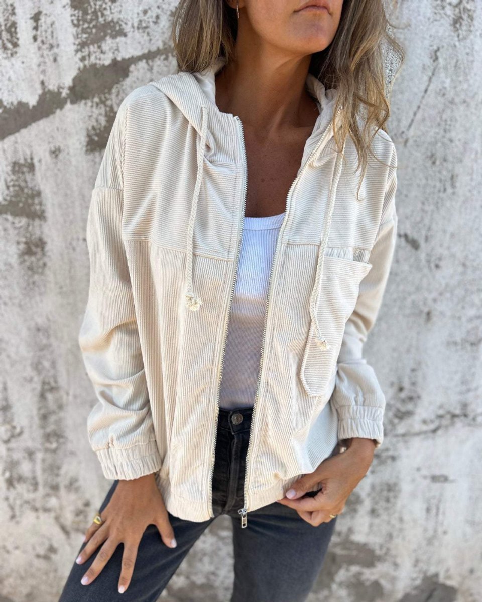 Sophie Corduroy Winterjas met Capuchon