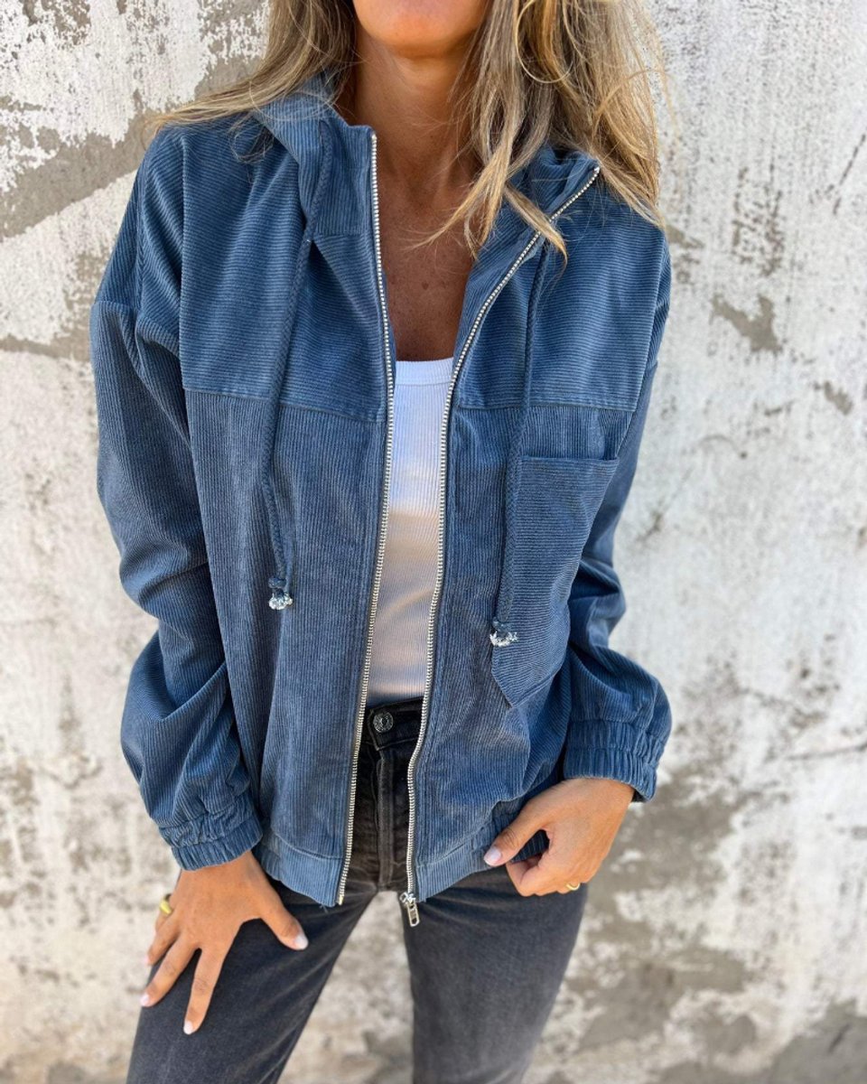 Sophie Corduroy Winterjas met Capuchon