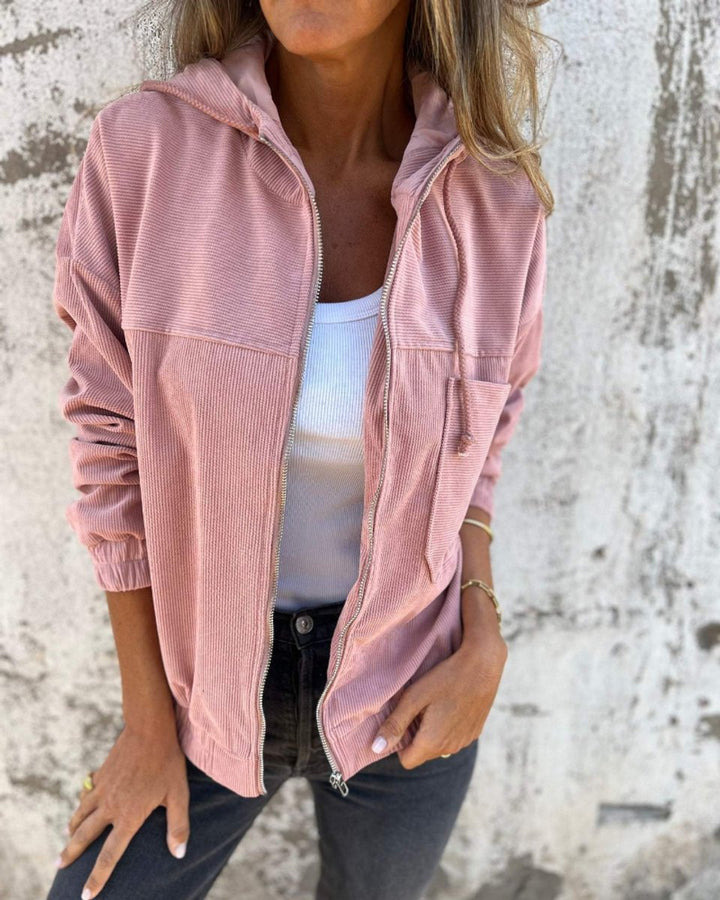 Sophie Corduroy Winterjas met Capuchon