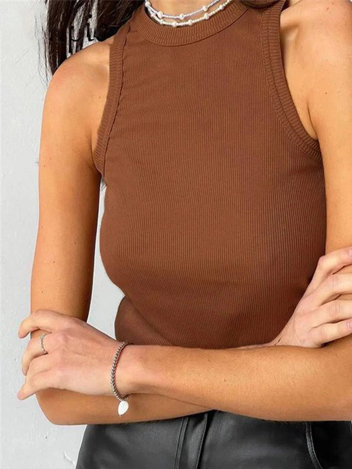 Amelia Vest met Ronde Hals