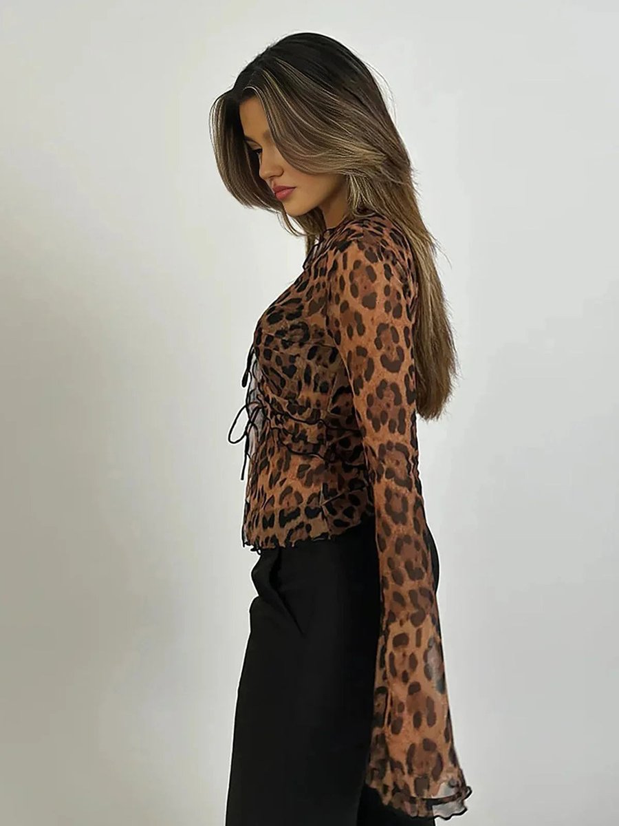 Sophie Lange Blouse met Dierenprint