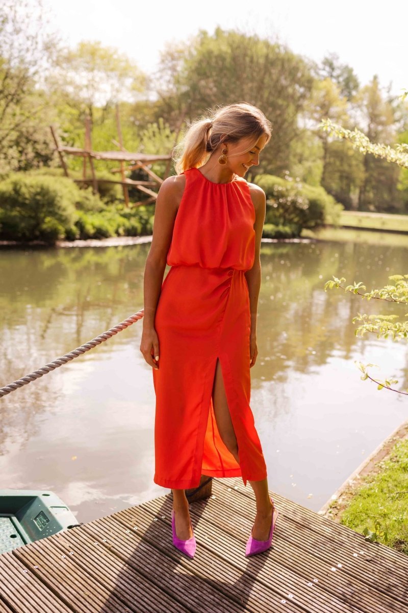 Ivy Kerstjurk met Hoge Hals