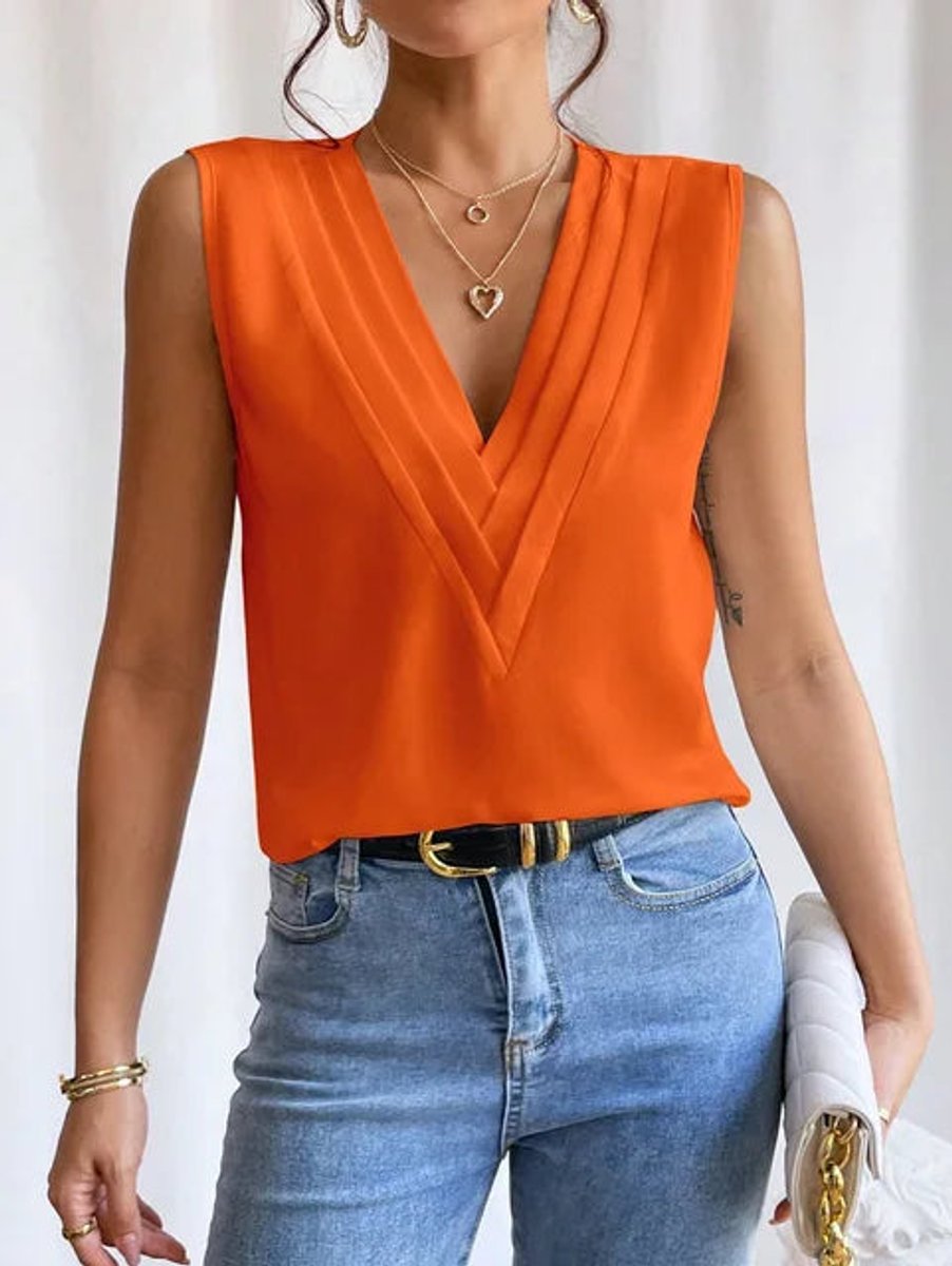 Evelyn Blouse met V-hals