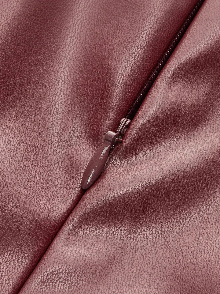 Olivia Satijnen Blouse met Rolkraag