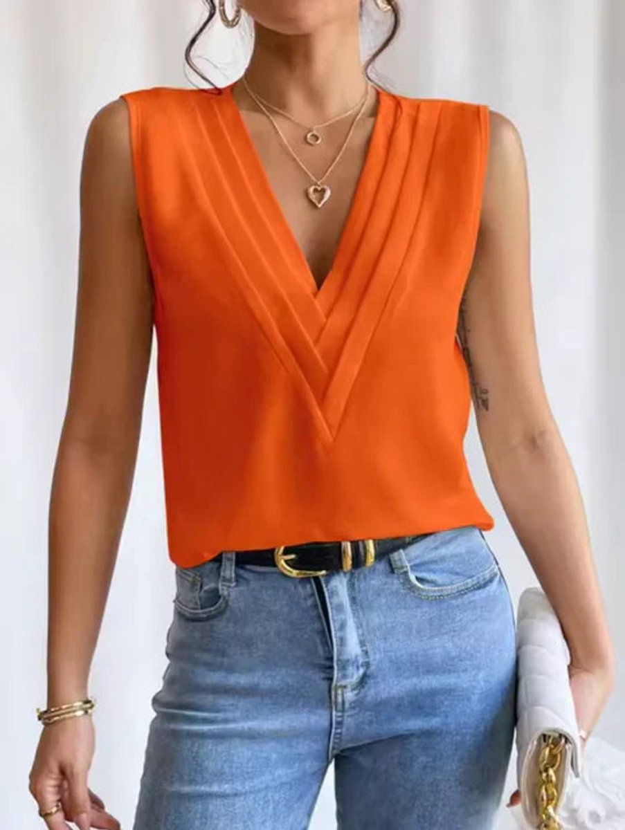 Isla Chiffon Blouse met Wikkeldetail