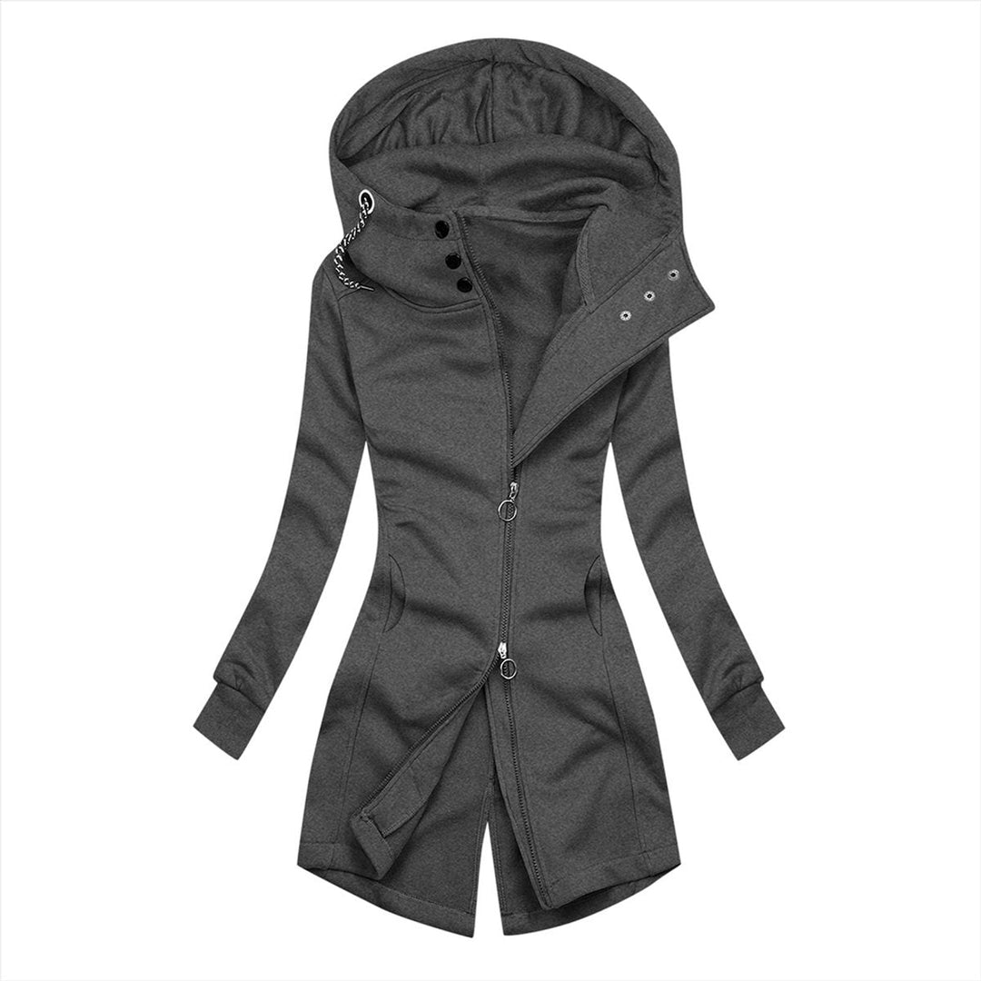 Isla Lange Winterjas met Ritssluiting