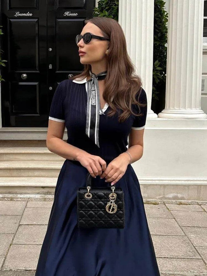 Evelyn Gebreide Blouse met Knoopsluiting