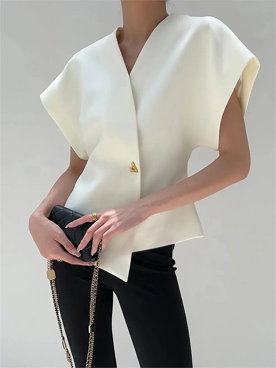 Isla Blouse met V-hals