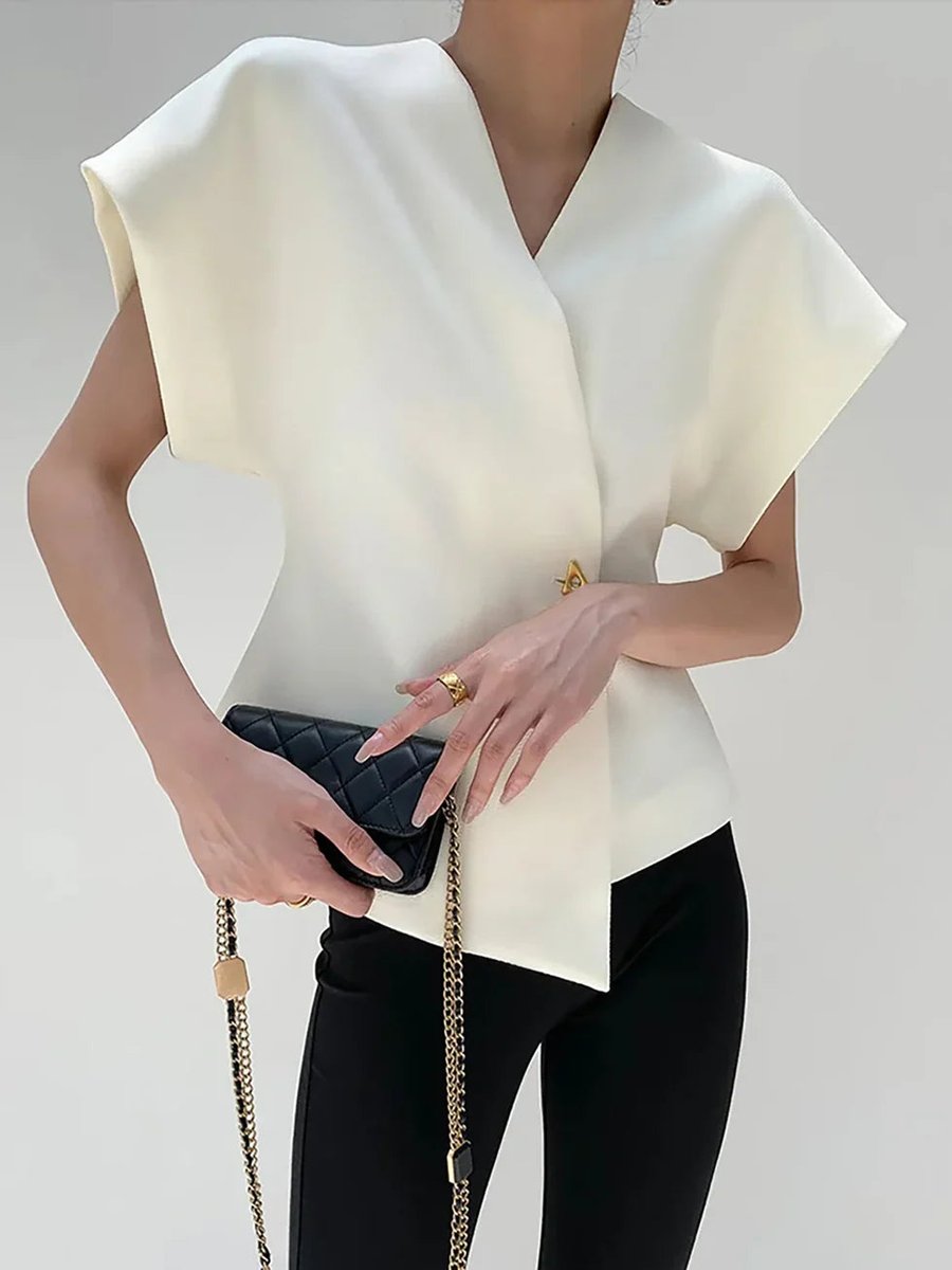 Isla Blouse met V-hals