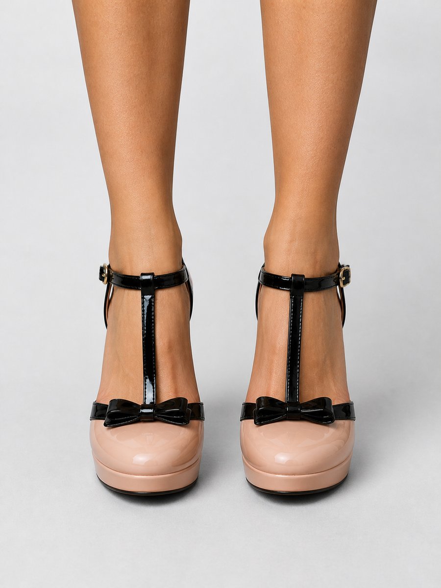 Olivia Pumps met Plateauzool