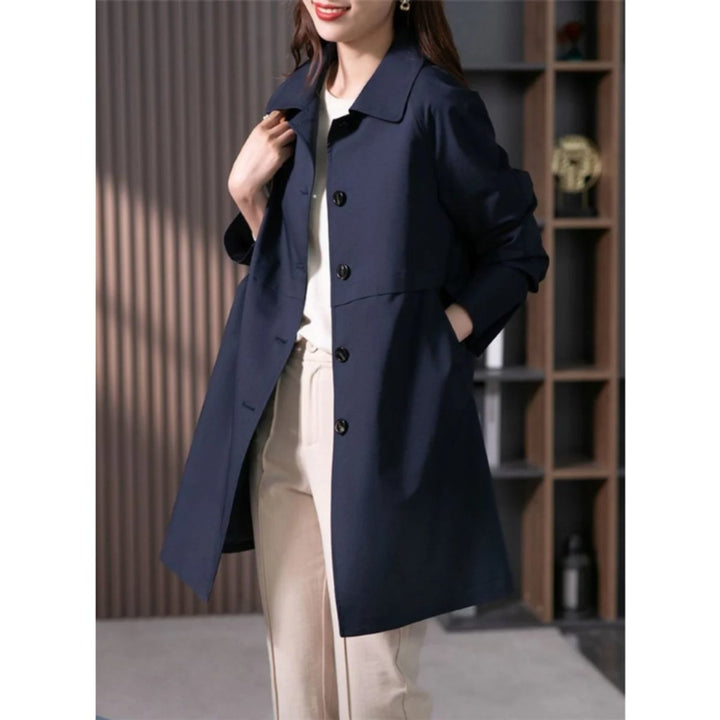 Sophie Halflange Trenchcoat met Knoopsluiting
