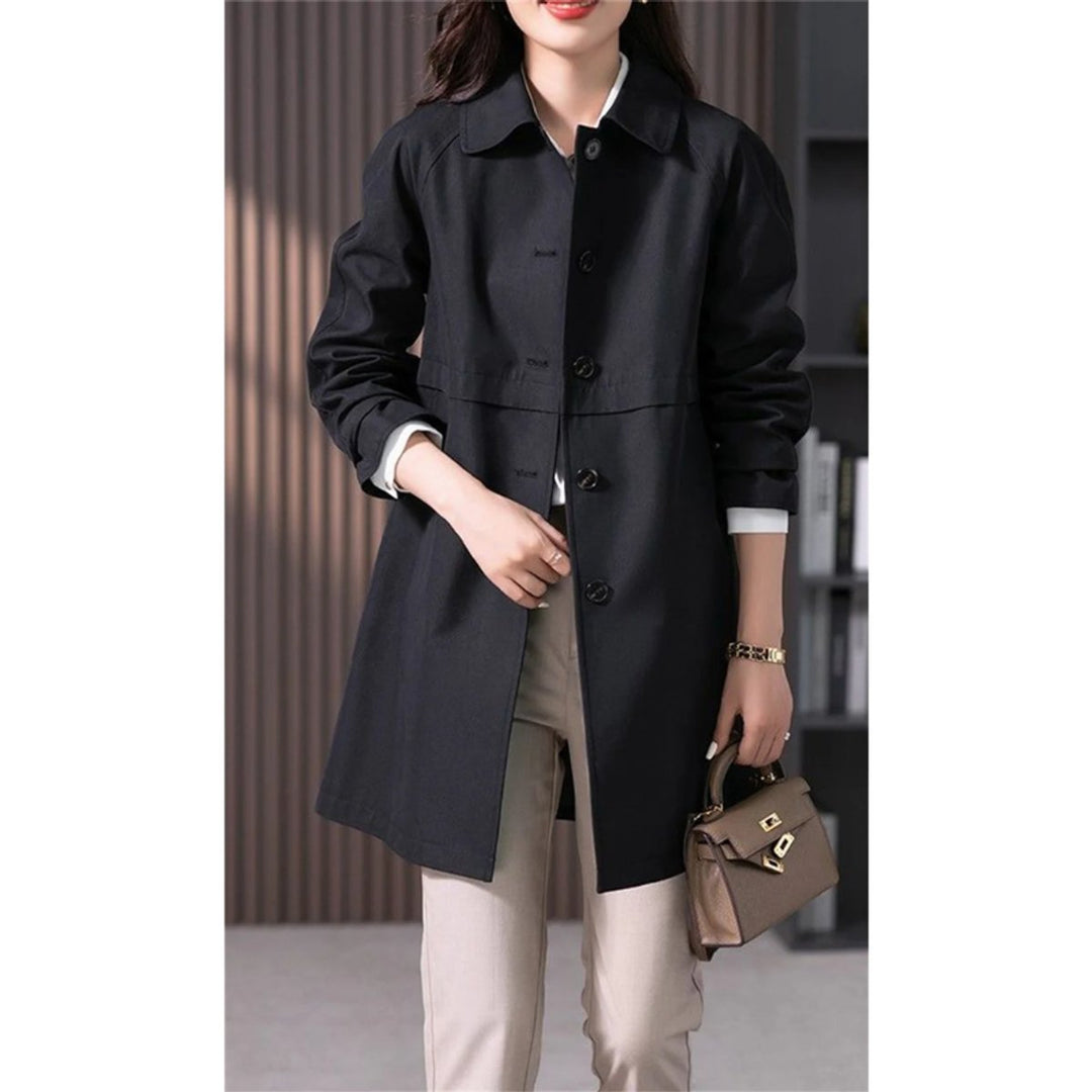 Sophie Halflange Trenchcoat met Knoopsluiting