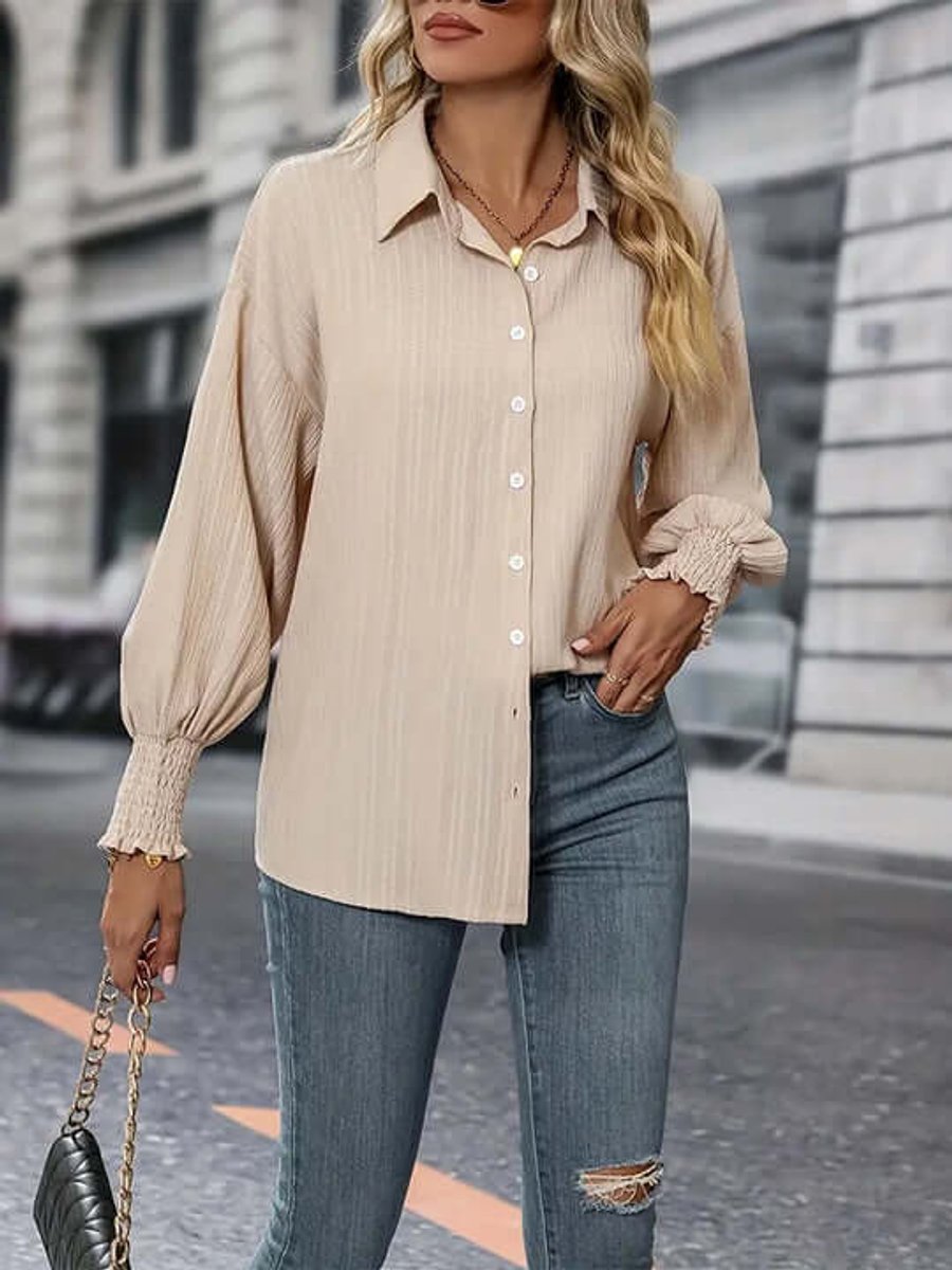 Florence Lange Blouse met Knoopsluiting