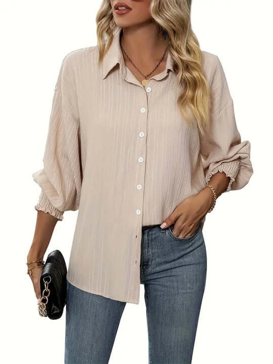 Florence Lange Blouse met Knoopsluiting