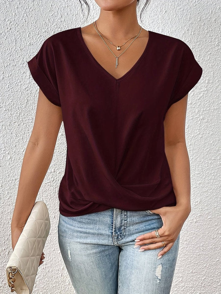Phoebe Korte Blouse met V-hals