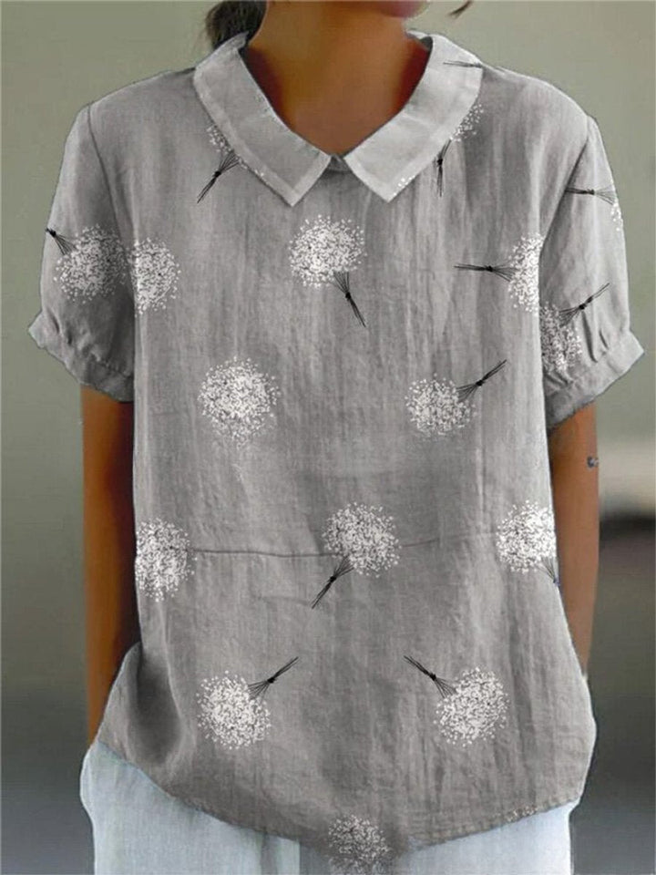 Lily Korte Blouse met Bloemenprint