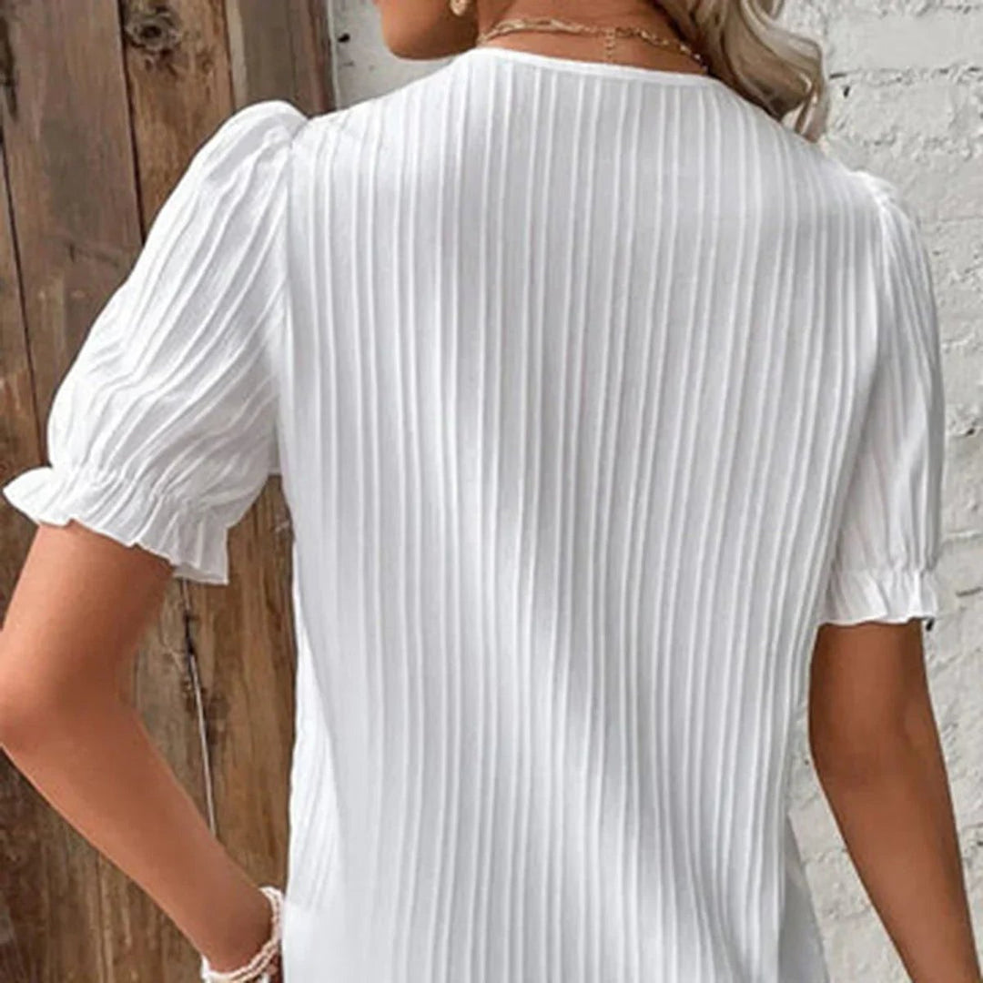Ivy Kanten Blouse met V-hals