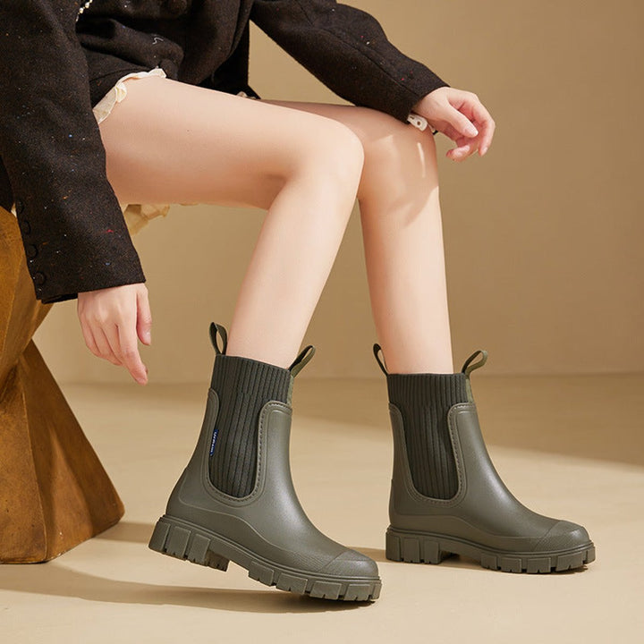 Sophie Gebreide Chelsea Boots