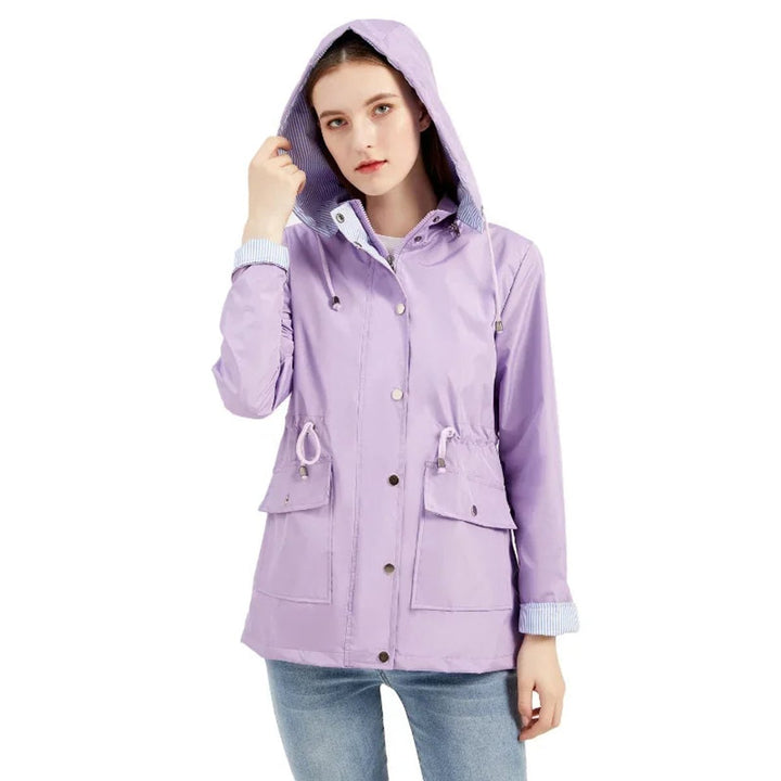 Ivy Trenchcoat met Streepdessin