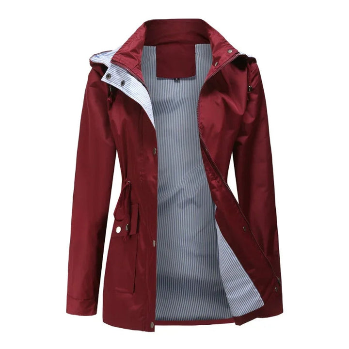 Ivy Trenchcoat met Streepdessin
