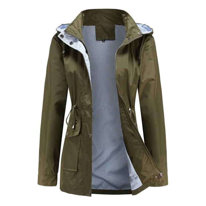 Ivy Trenchcoat met Streepdessin