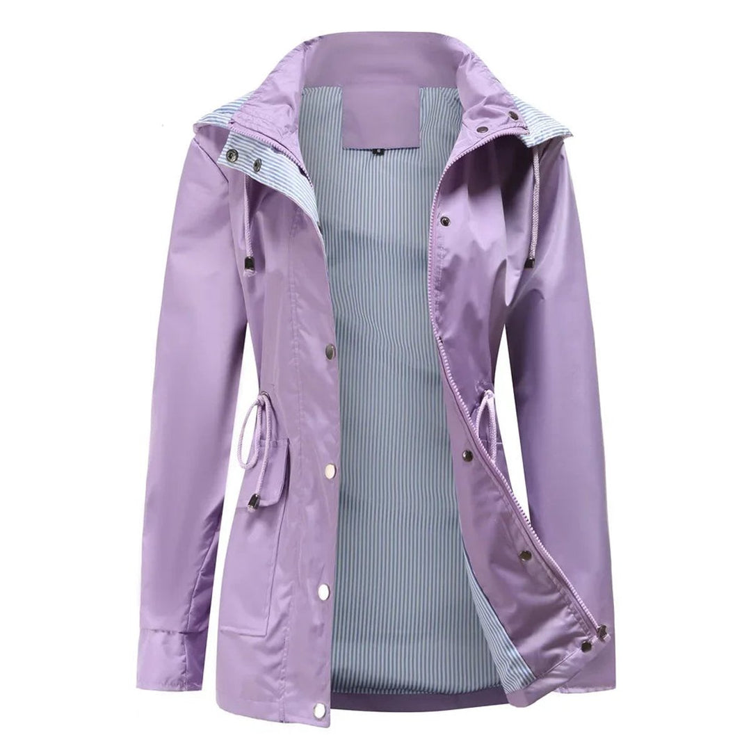 Ivy Trenchcoat met Streepdessin