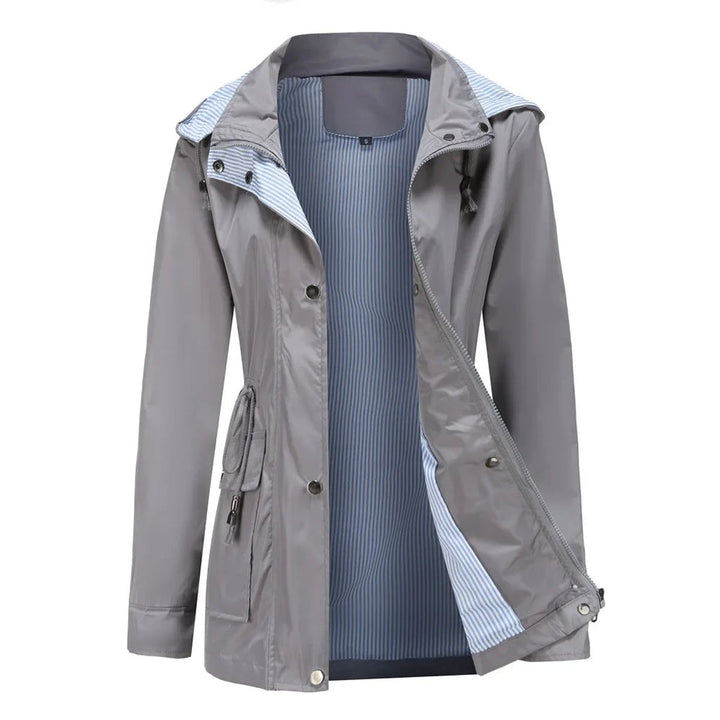 Ivy Trenchcoat met Streepdessin