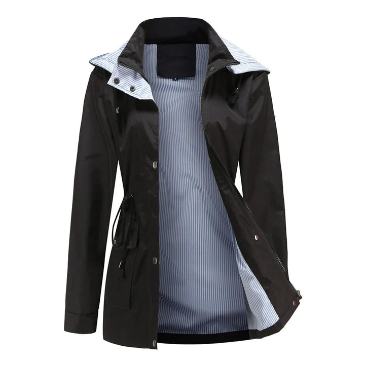 Ivy Trenchcoat met Streepdessin