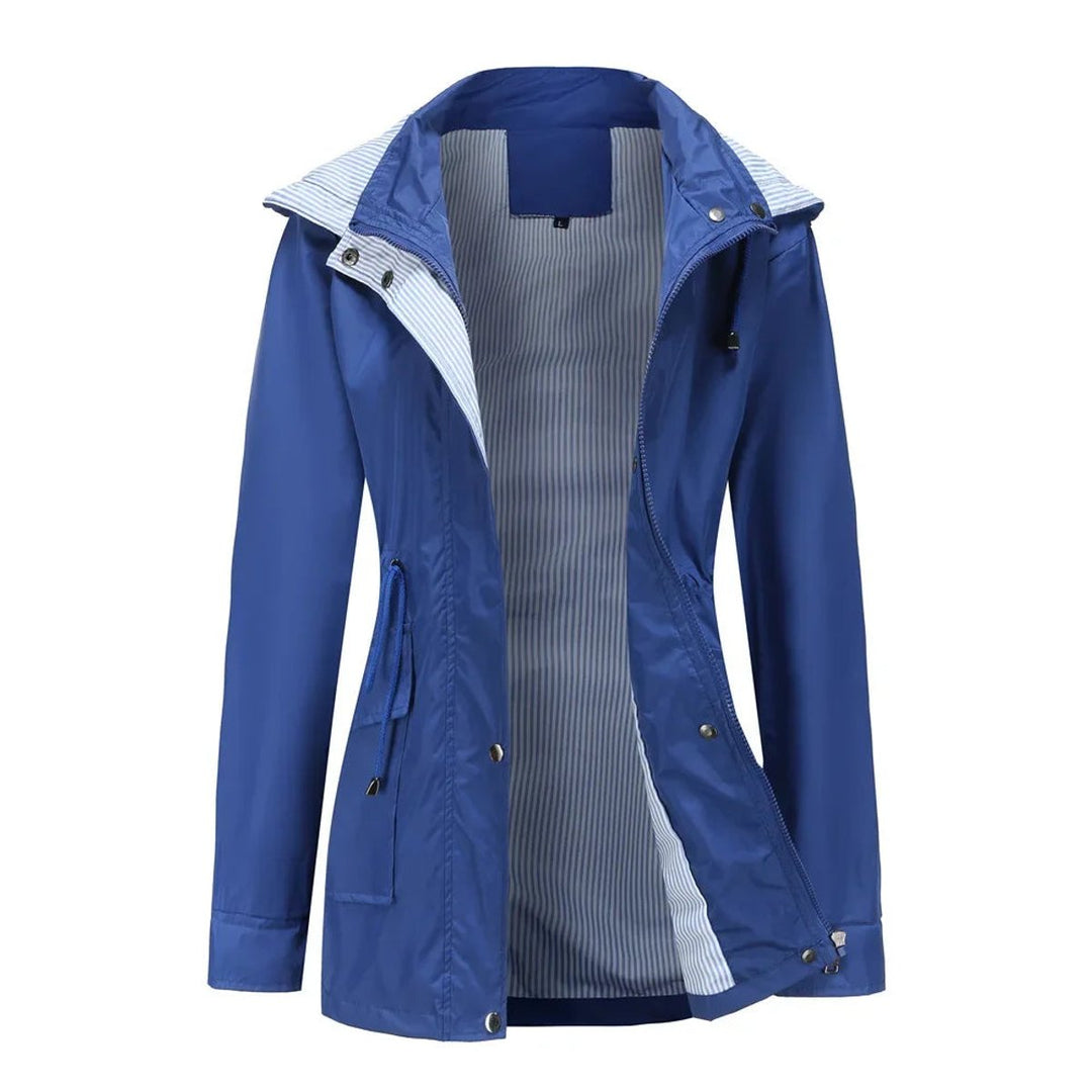 Ivy Trenchcoat met Streepdessin