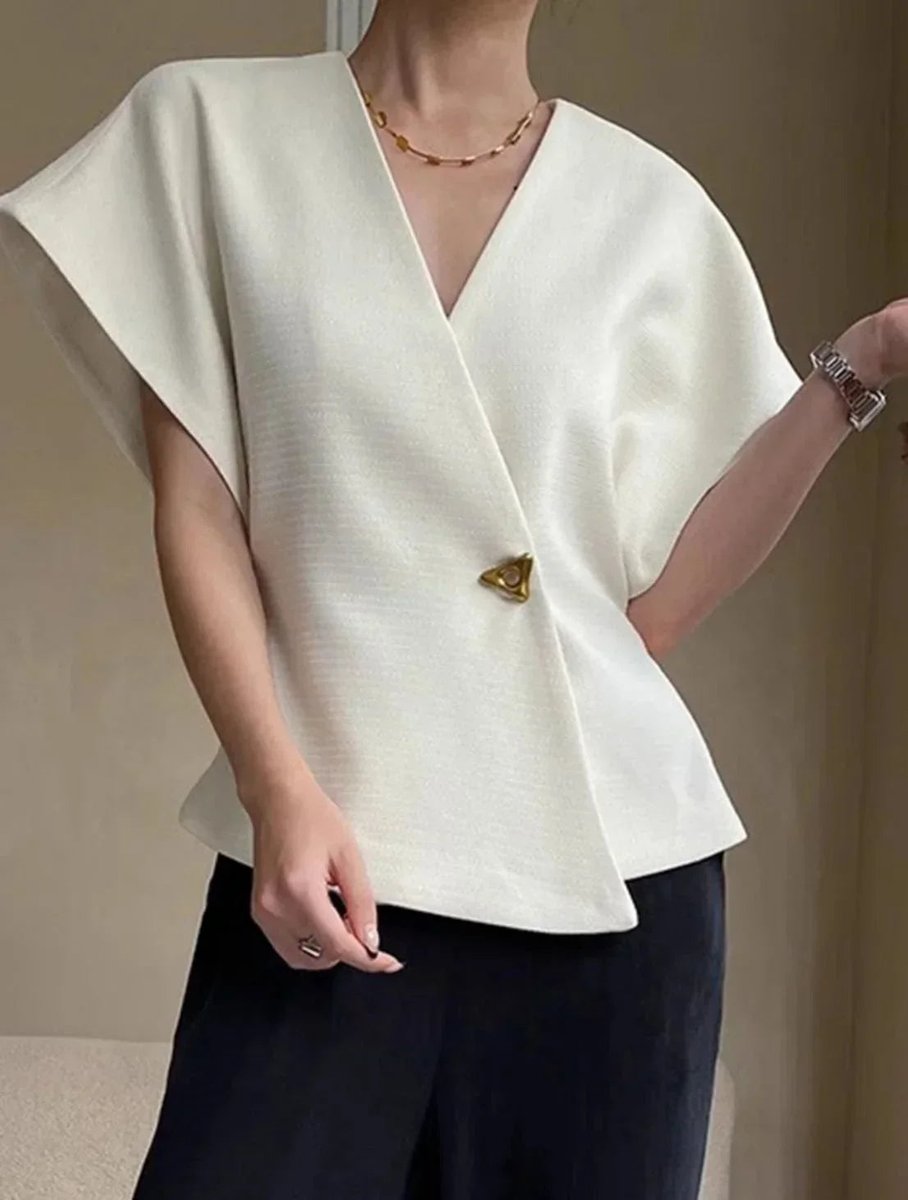 Phoebe Blouse met Wikkeldetail