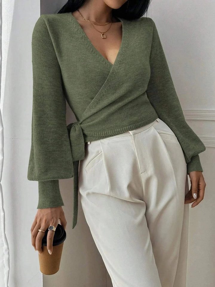 Sophie Lange Gebreide Vest met Taillegordel