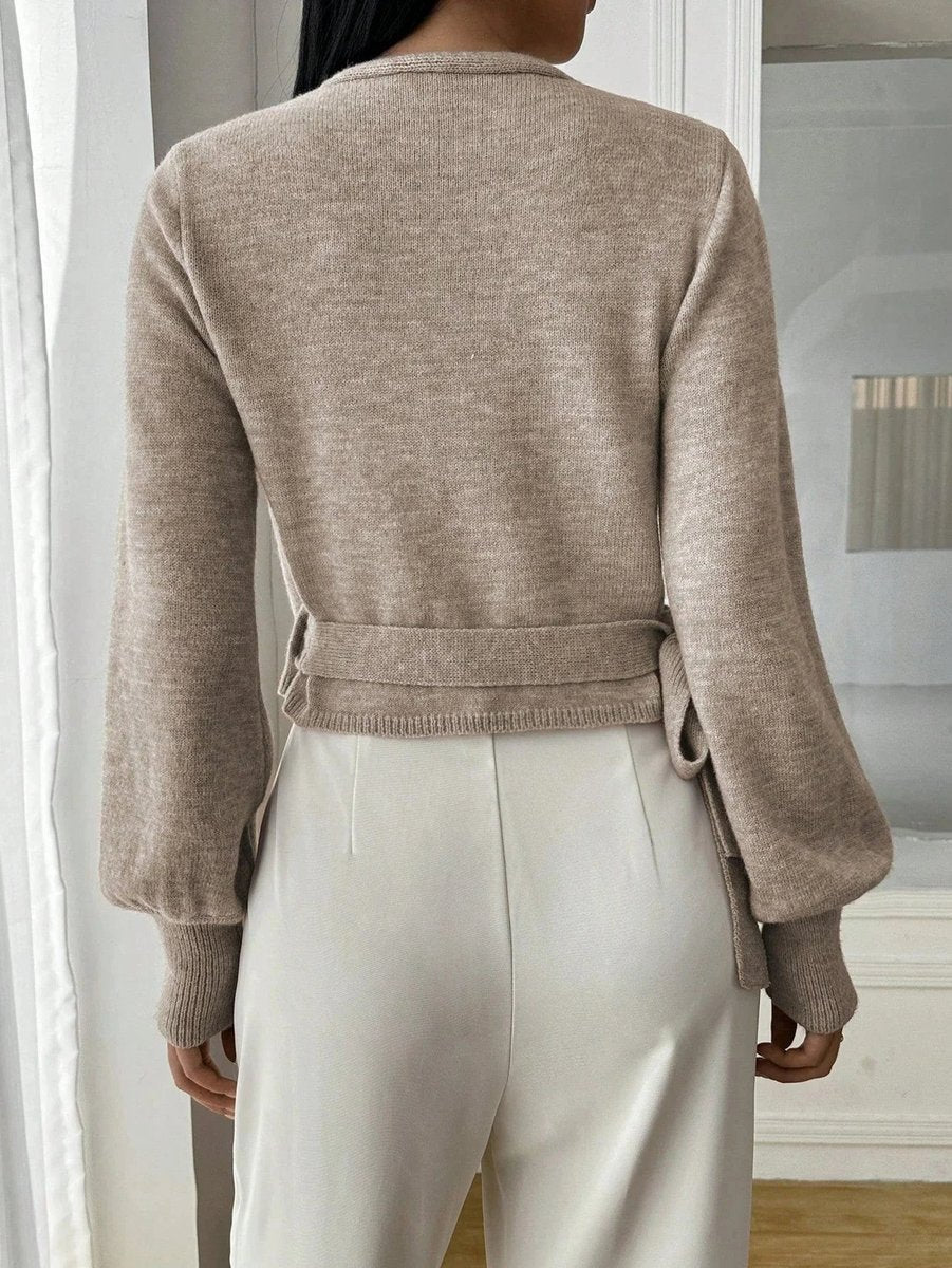 Sophie Lange Gebreide Vest met Taillegordel