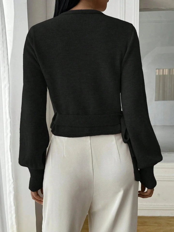 Sophie Lange Gebreide Vest met Taillegordel