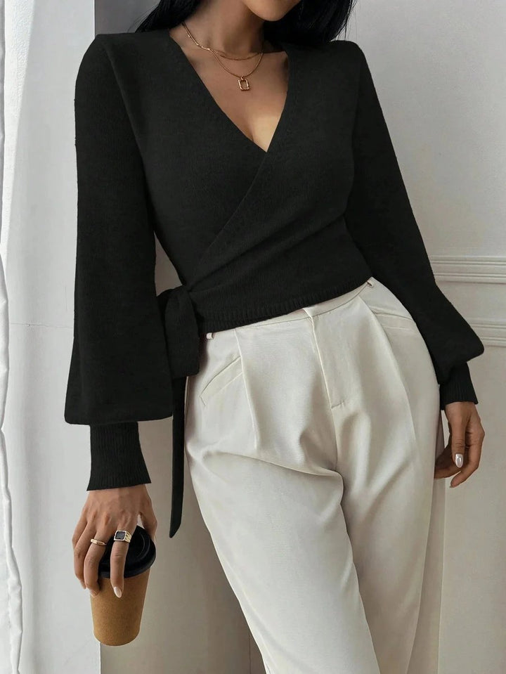 Sophie Lange Gebreide Vest met Taillegordel