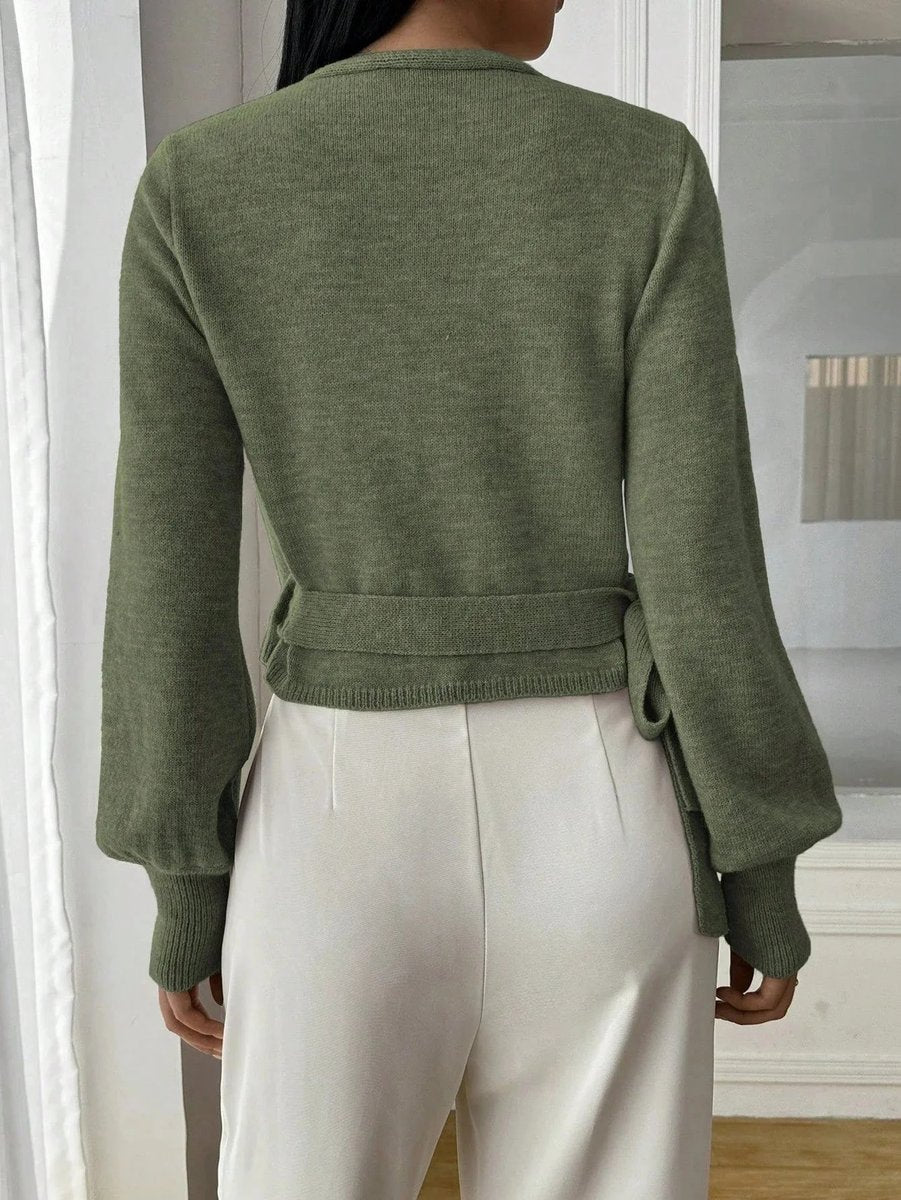 Sophie Lange Gebreide Vest met Taillegordel