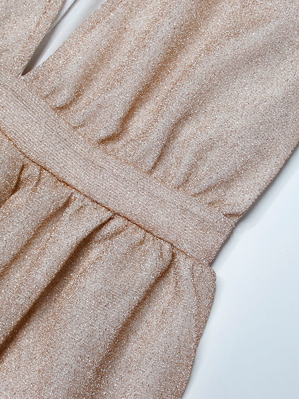 Zara Verfijnde Maxi Jurk met V-hals